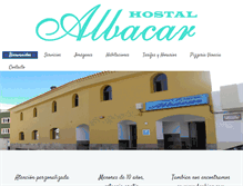Tablet Screenshot of hostalalbacar.com